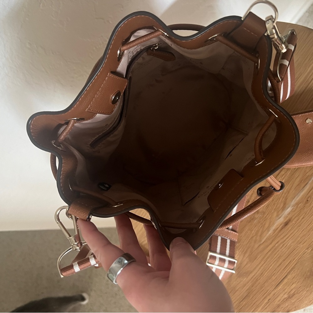 Kate Spade Brown Crossbody Bucket Bag - Picture 4 of 6